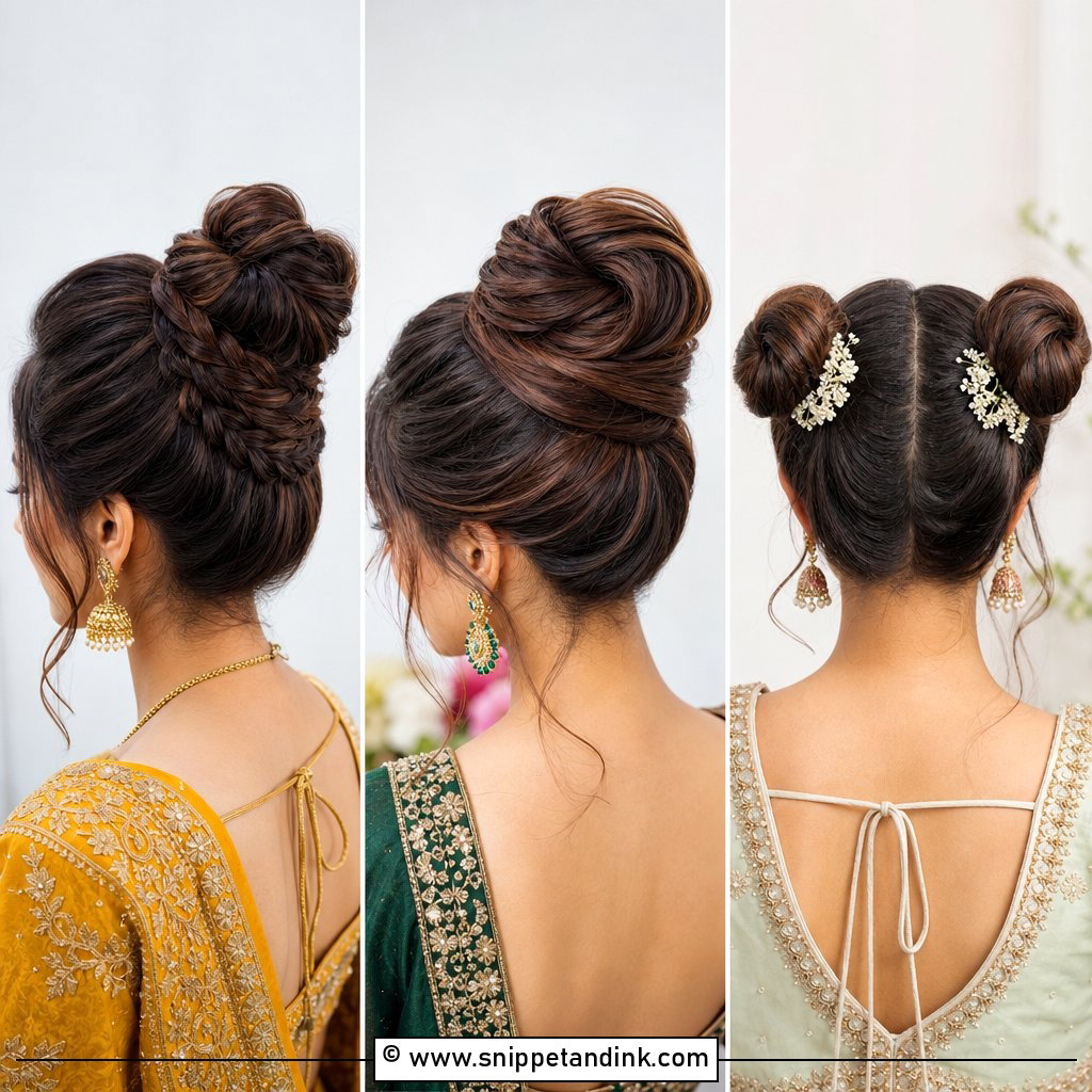 25 High Bun Wedding Ideas for Elegant Bridal Glam Looks