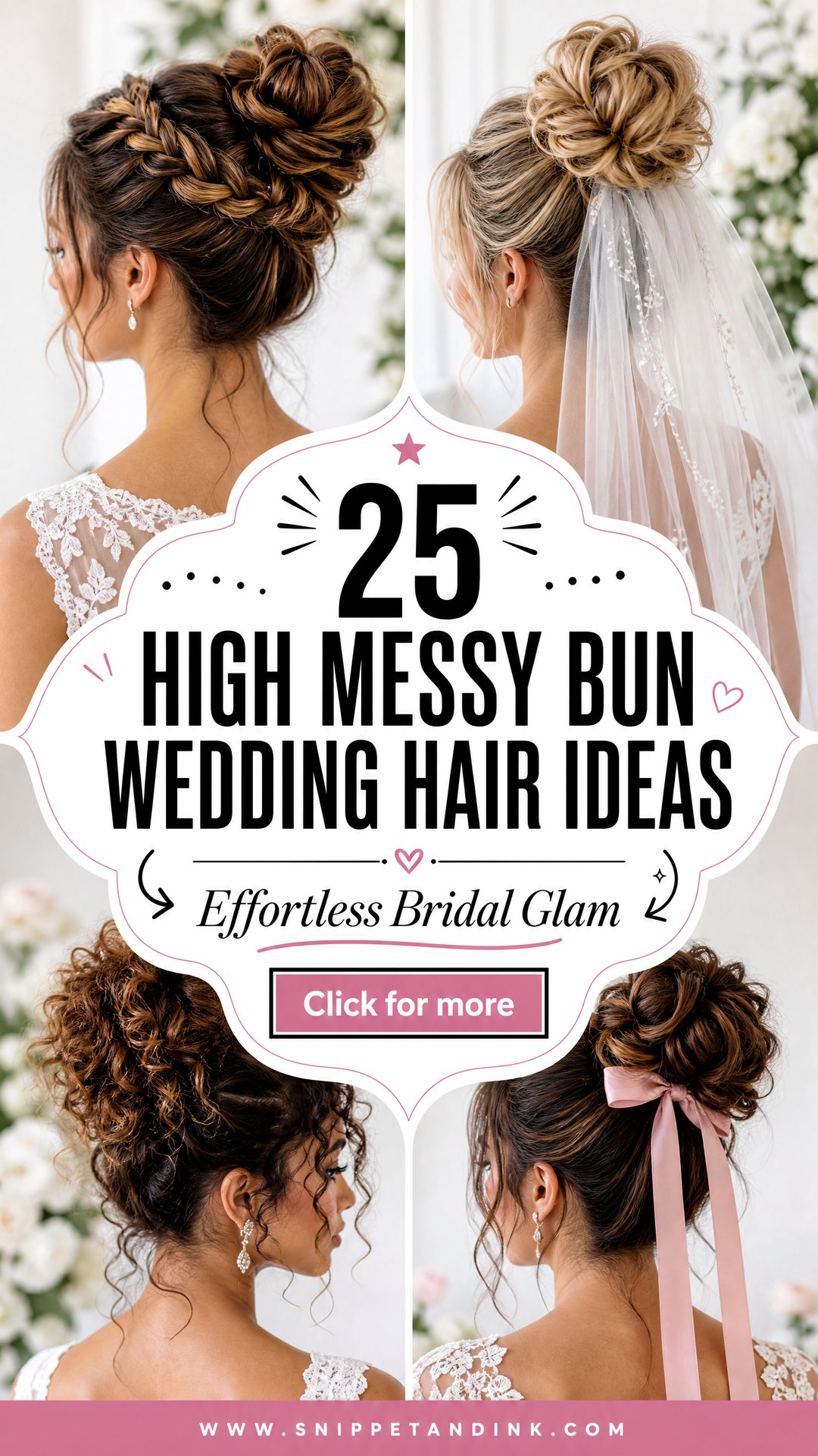 25 High Messy Bun Wedding Hair Ideas for Effortless Glam - 25 High Messy Bun Wedding Hair Ideas for Effortless Glam