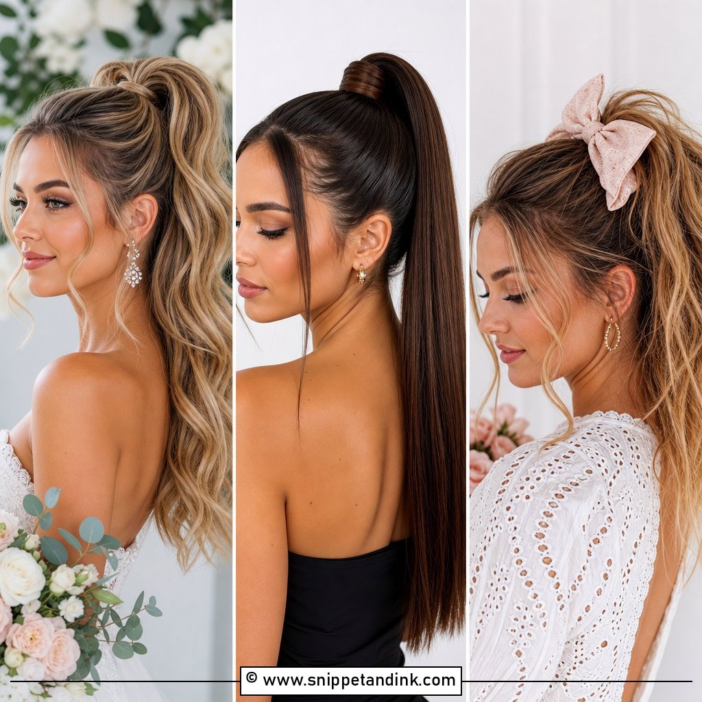 25 High Ponytail Wedding Hairstyles for Chic Bridal Style