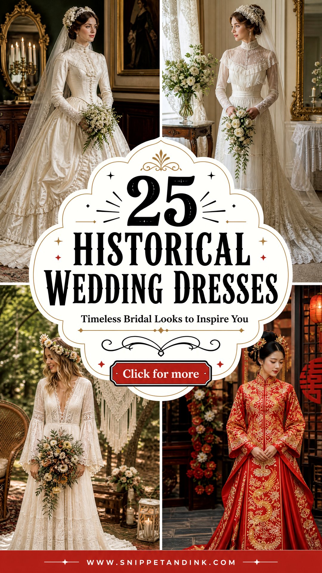 25 Historical Wedding Dresses Timeless Bridal Looks to Inspire You - 25 Historical Wedding Dresses: Timeless Bridal Looks to Inspire You