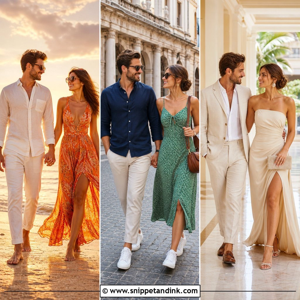 25 Honeymoon Couple Outfits Stylish Matching Looks for Newlyweds