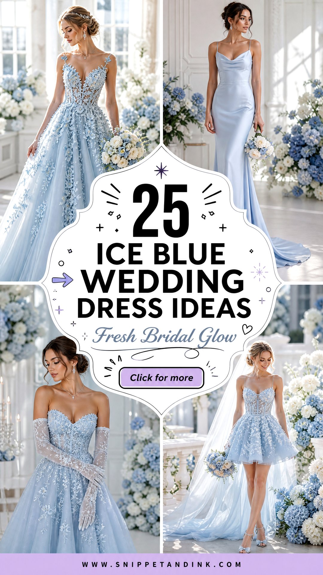 25 Ice Blue Wedding Dress Ideas for a Fresh Bridal Glow - 25 Ice Blue Wedding Dress Ideas for a Fresh Bridal Glow