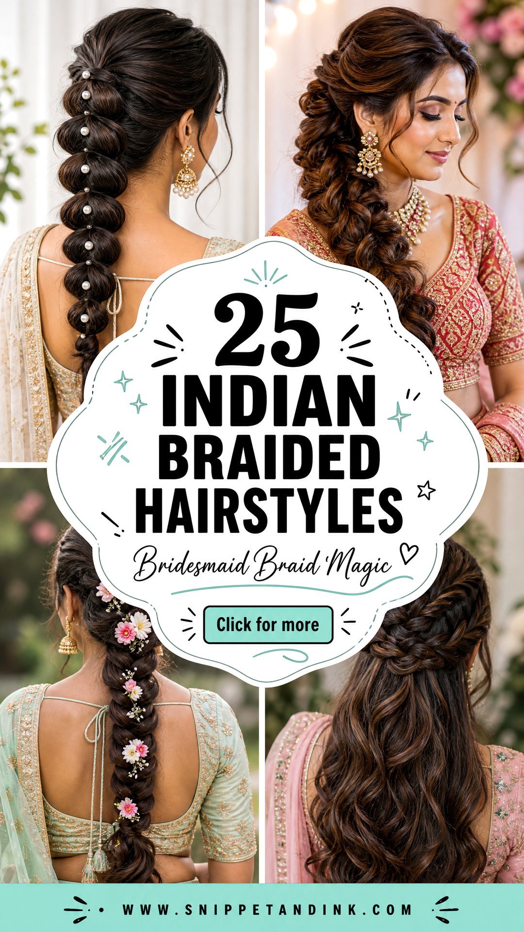 25 Indian Braided Hairstyles for Wedding Guests and Brides - 25 Indian Braided Hairstyles for Wedding Guests & Brides