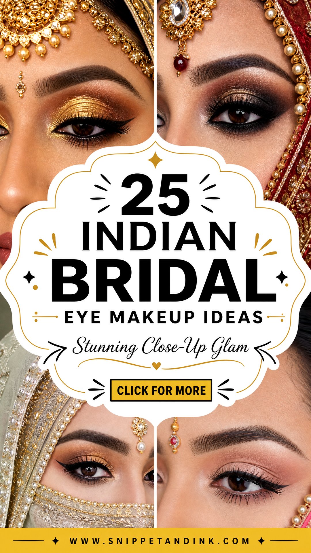25 Indian Bridal Eye Makeup Ideas for Stunning Close-Ups - 25 Indian Bridal Eye Makeup Ideas for Stunning Close-Ups