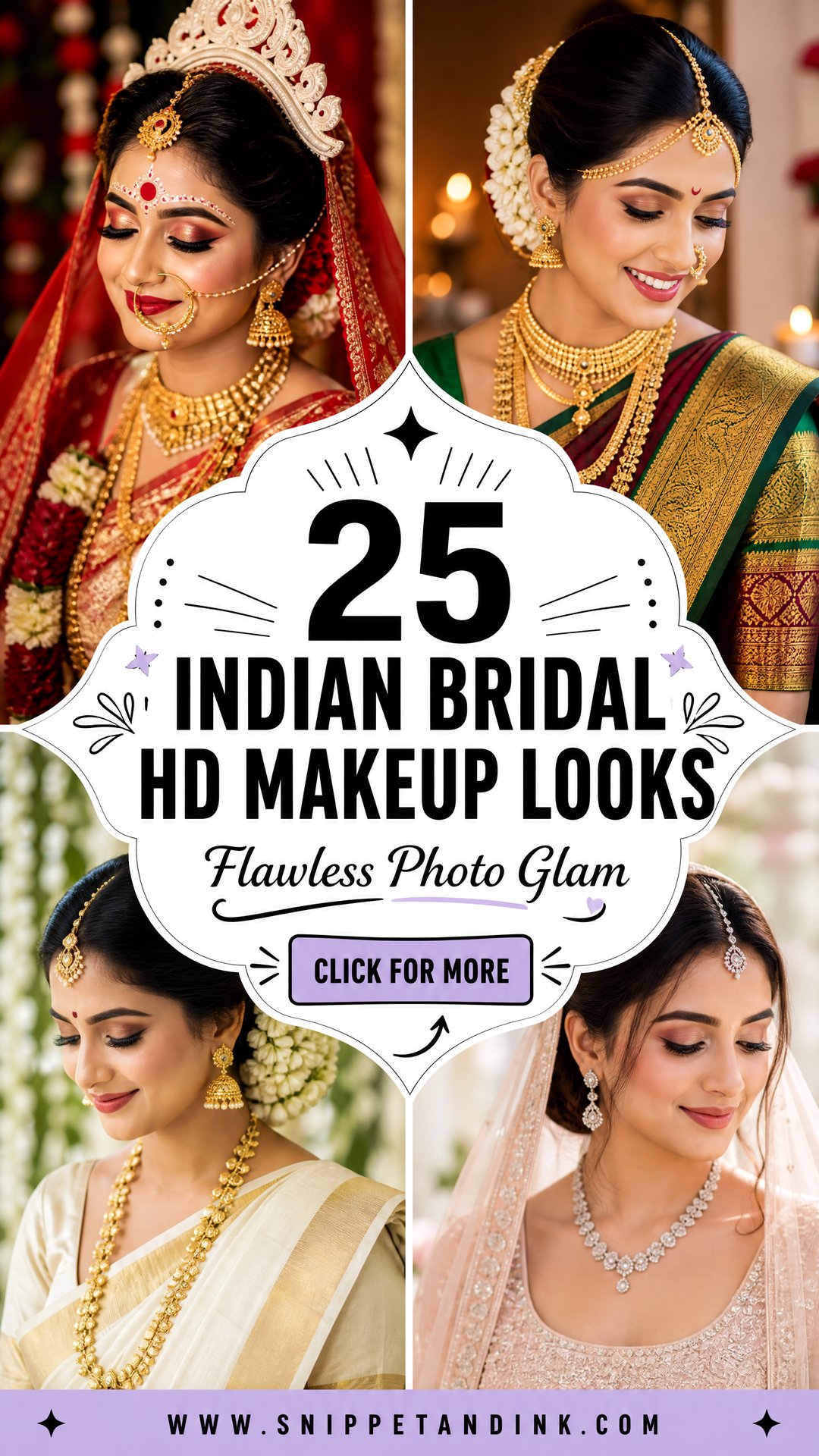 25 Indian Bridal HD Makeup Looks for Flawless Photos - 25 Indian Bridal HD Makeup Looks for Flawless Photos