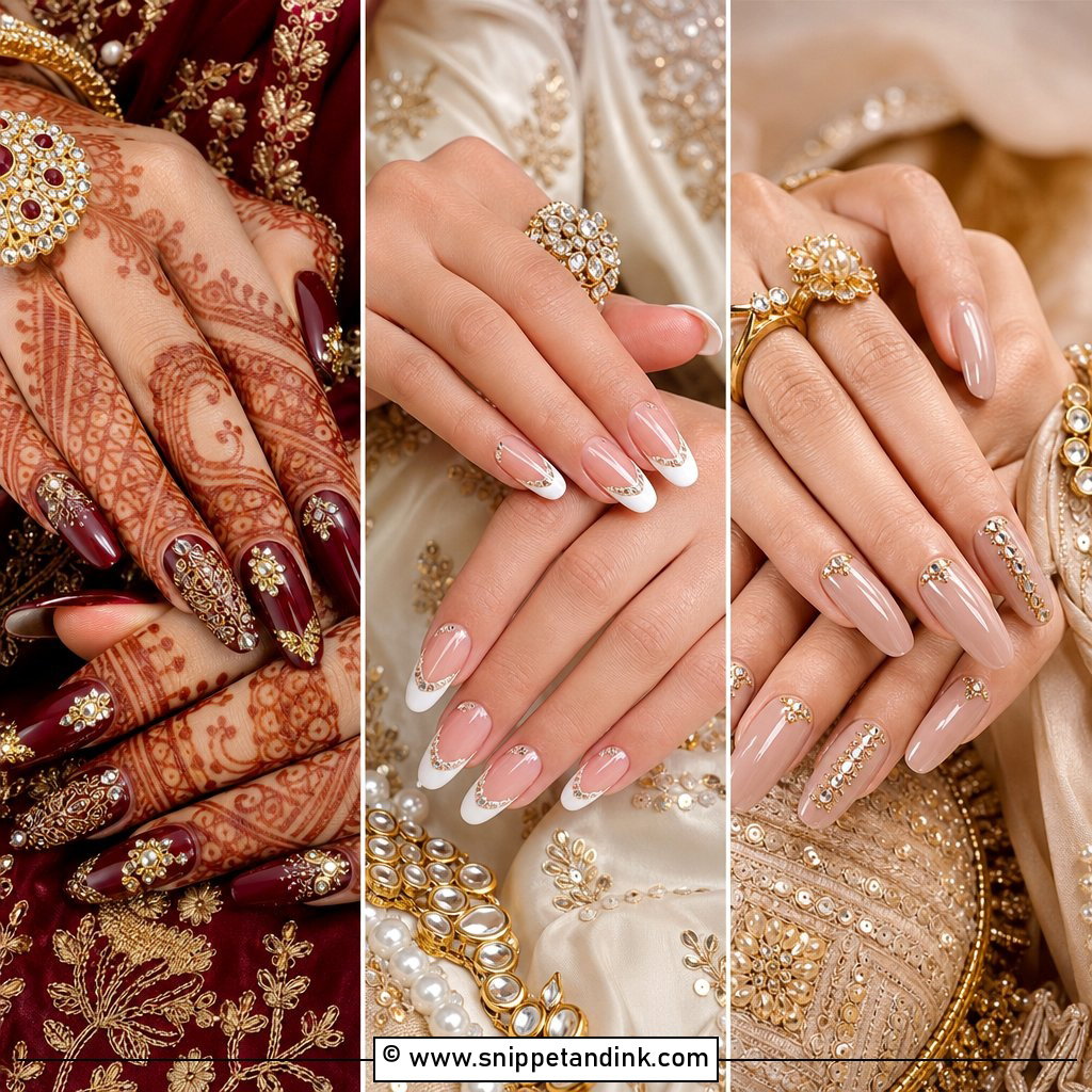 25 Indian Bridal Nails Designs Brides Will Love in 2026