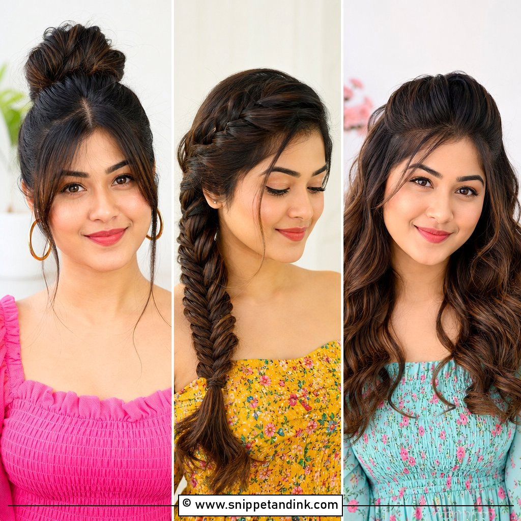 25 Indian Front Hair Styles for Wedding Flattering Ideas