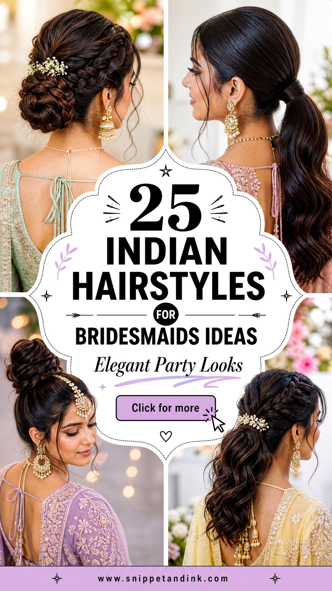 25 Indian Hairstyles for Bridesmaids Elegant Party Looks - 25 Indian Hairstyles for Bridesmaids: Elegant Party Looks