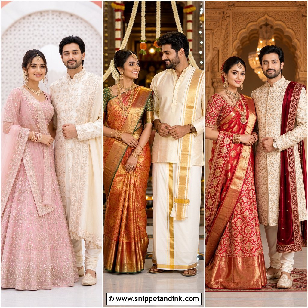 25 Indian Hindu Couple Wedding Dress Ideas