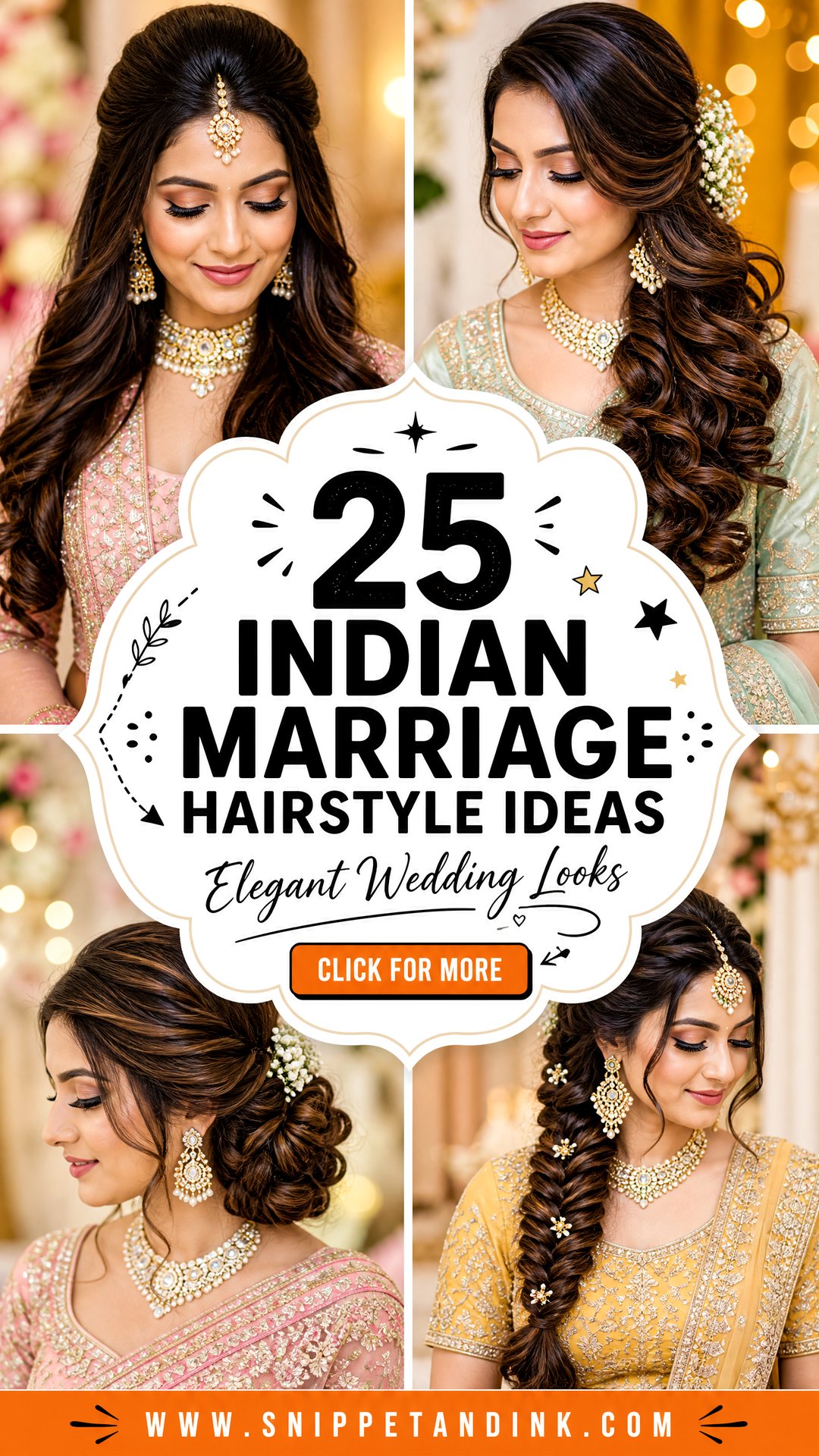 25 Indian Marriage Hairstyle Ideas for Elegant Wedding Looks - 25 Indian Marriage Hairstyle Ideas for Elegant Wedding Looks