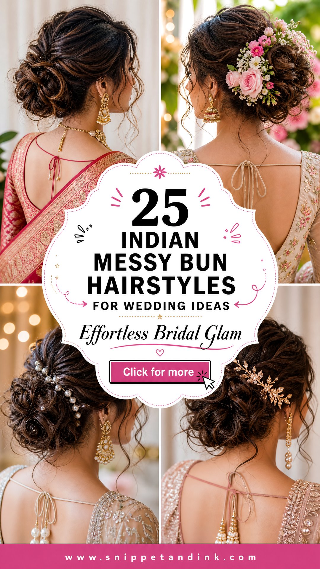 25 Indian Messy Bun Hairstyles for Wedding Effortless Glam - 25 Indian Messy Bun Hairstyles for Wedding: Effortless Glam