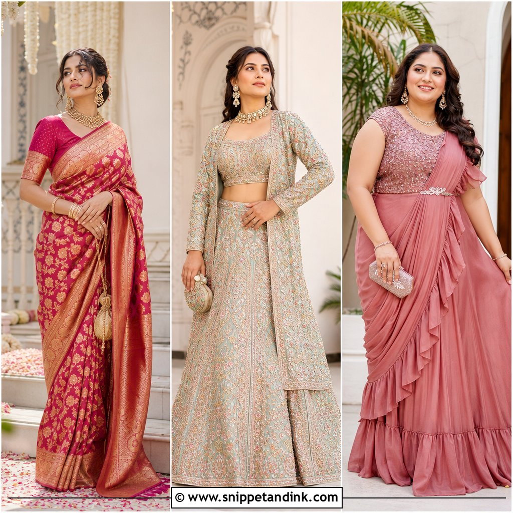 25 Indian Summer Wedding Outfits: Breezy Wedding Guest Looks