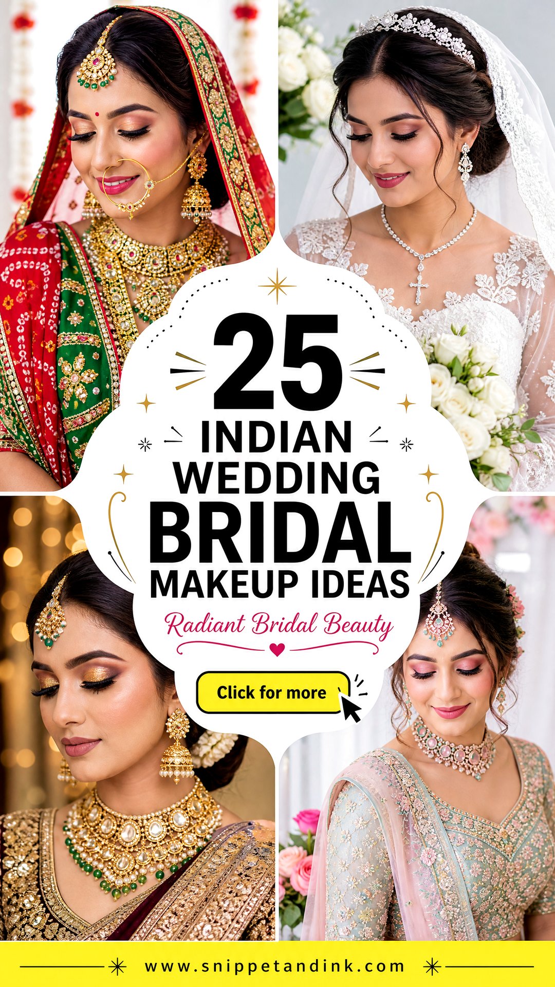 25 Indian Wedding Bridal Makeup Ideas for Radiant Brides - 25 Indian Wedding Bridal Makeup Ideas for Radiant Brides