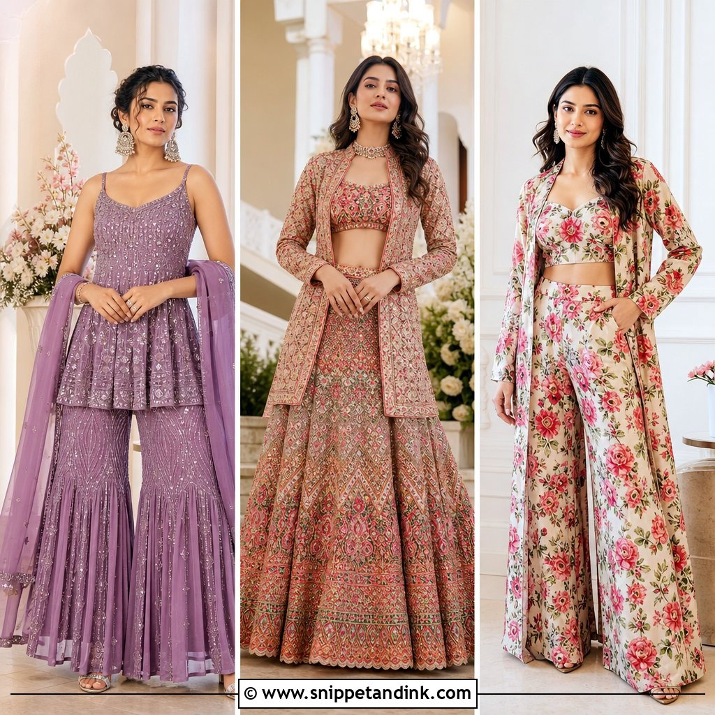 25 Indian Wedding Cocktail Night Outfit Ideas: Chic Night Looks