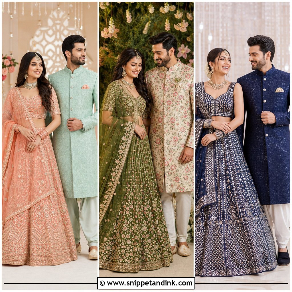 25 Indian Wedding Couple Dress Ideas: Picture-Perfect Pairings