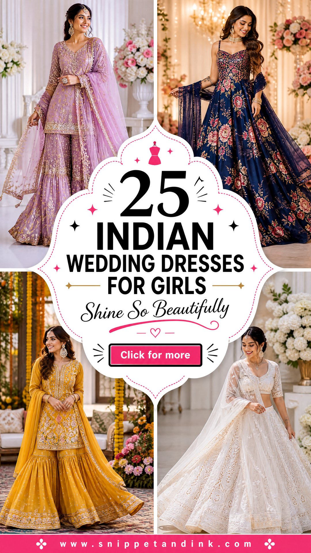 25 Indian Wedding Dresses for Girls to Shine Beautifully - 25 Indian Wedding Dresses for Girls to Shine Beautifully