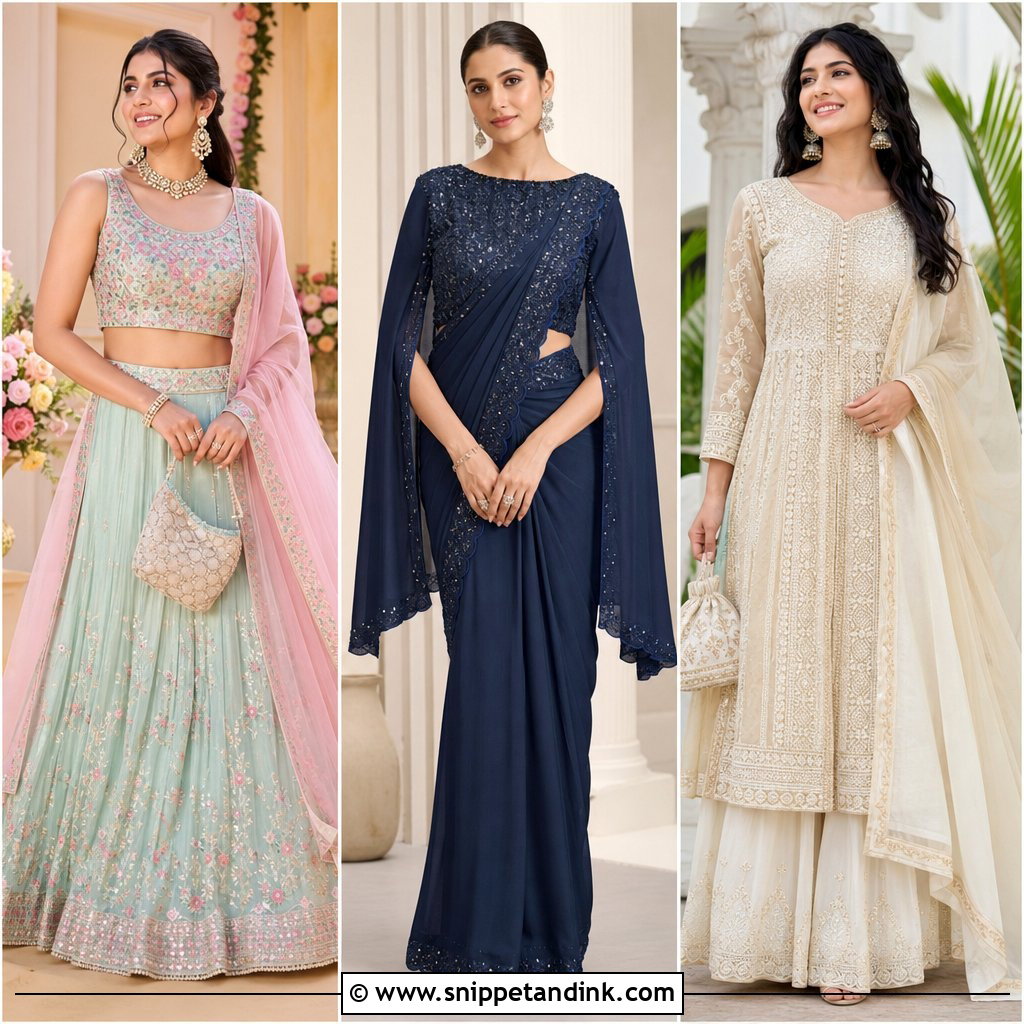 25 Indian Wedding Dresses for Women Elegant Guest Looks