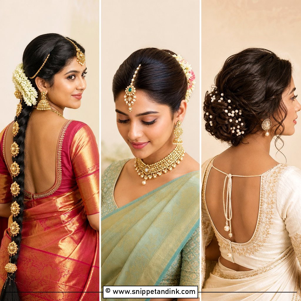 25 Indian Wedding Hair Ideas for Graceful Bridal Inspiration