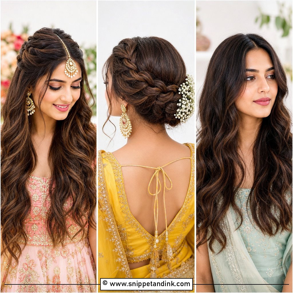 25 Indian Wedding Hairstyle Ideas for Timeless Bridal Beauty