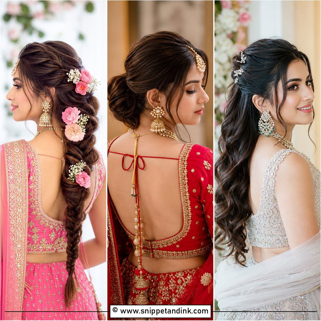 25 Indian Wedding Hairstyles for Bride With Regal Charm