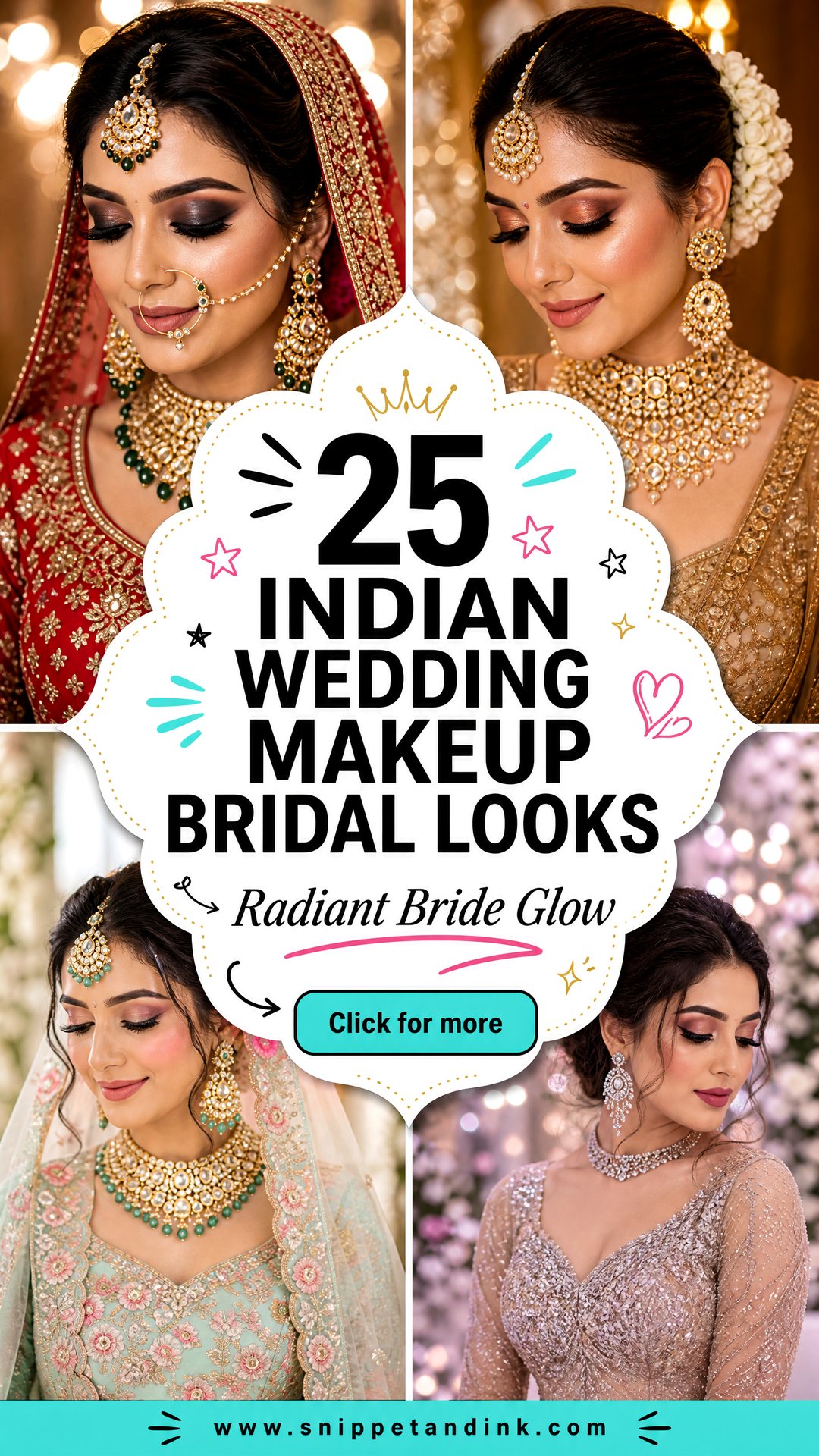 25 Indian Wedding Makeup Bridal Looks for Radiant Brides - 25 Indian Wedding Makeup Bridal Looks for Radiant Brides