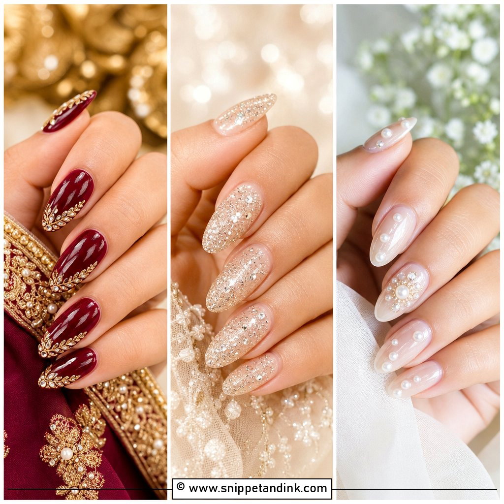 25 Indian Wedding Nail Art Designs for Stunning Bridal Hands