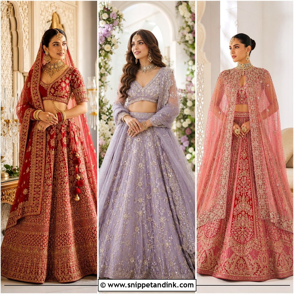25 Indian Weddings Bridal Lehnga Dress Ideas: Regal Bridal Styles