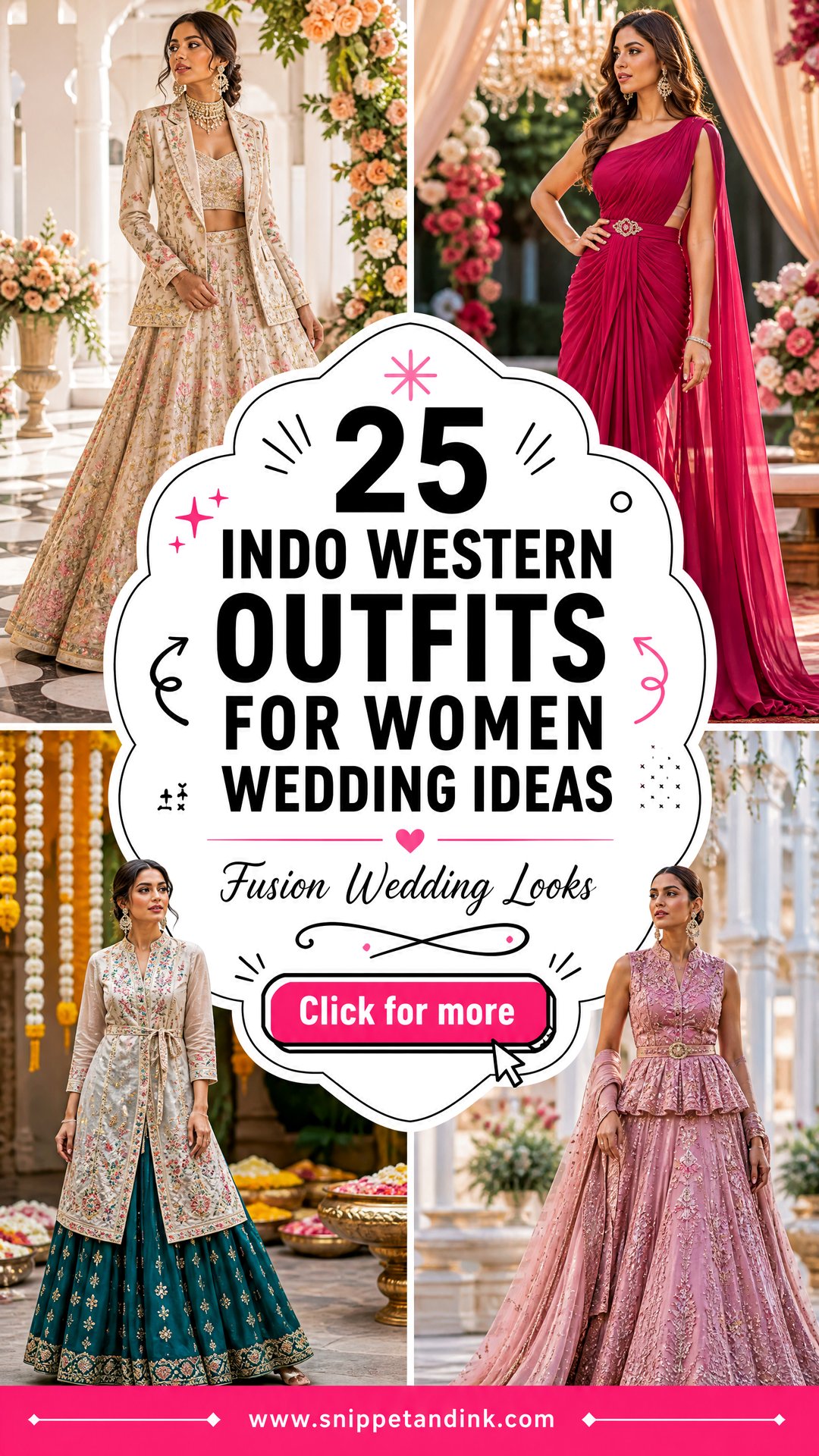 25 Indo Western Outfits for Women Wedding Fusion Looks - 25 Indo Western Outfits for Women Wedding: Fusion Looks