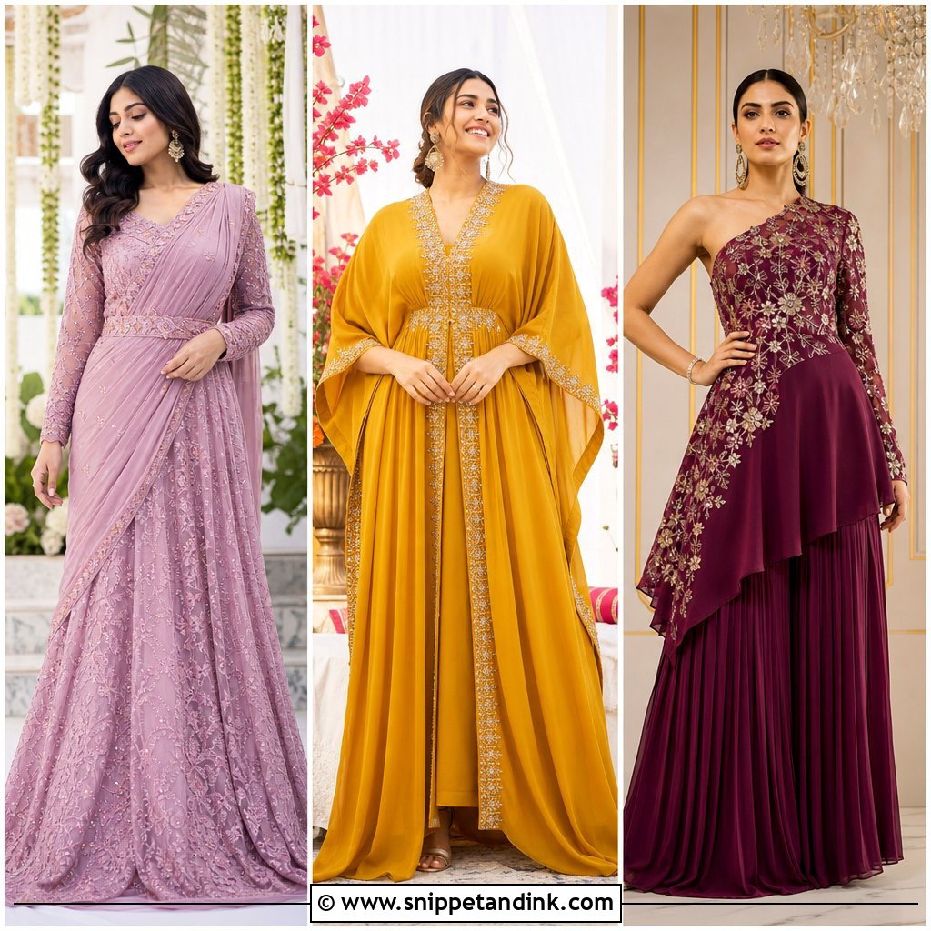 25 Indo Western Wedding Outfits Women: Chic Looks for Every Event