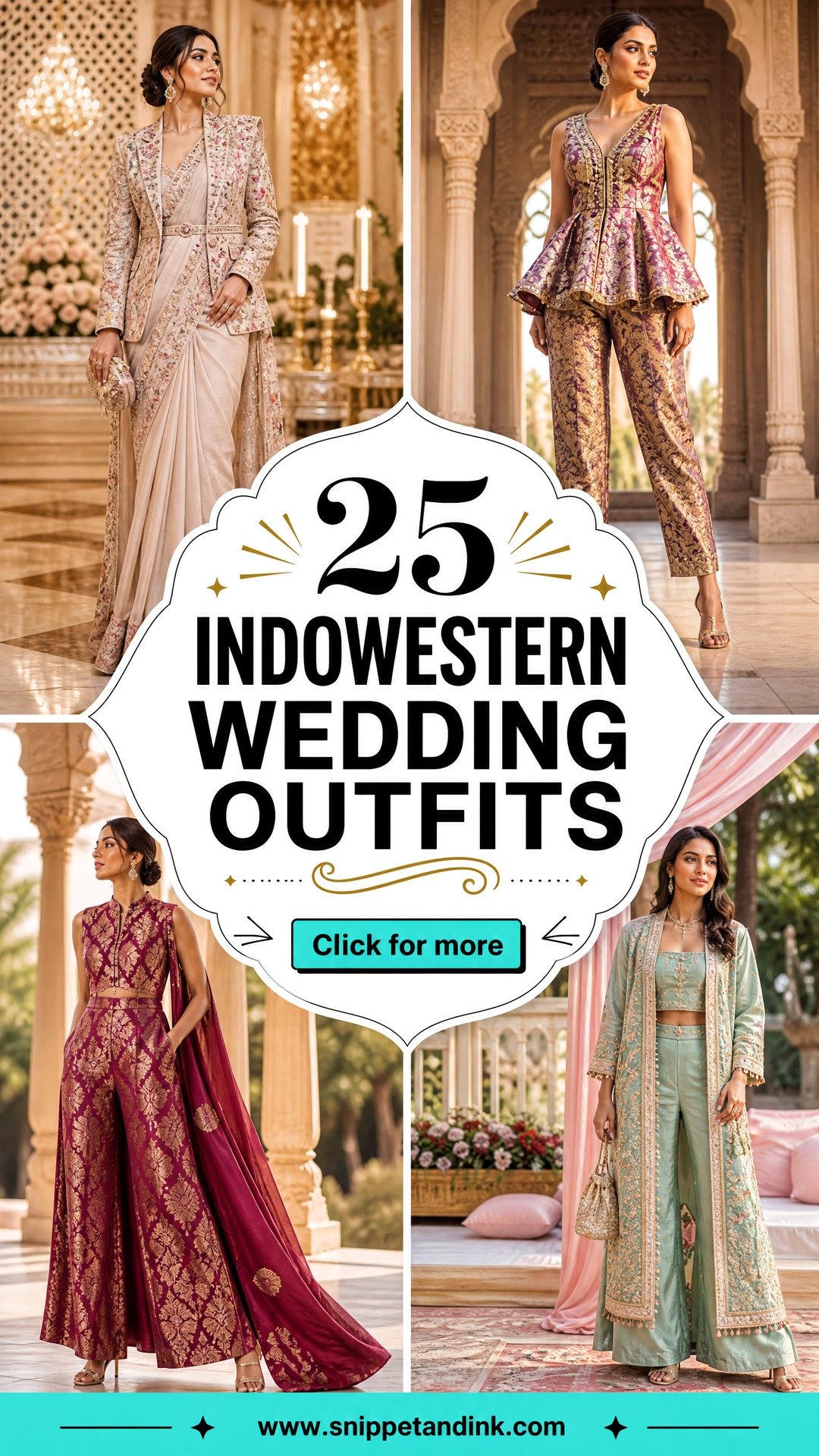25 Indowestern Wedding Outfits Chic Fusion Looks for Brides - 25 Indowestern Wedding Outfits: Chic Fusion Looks for Brides