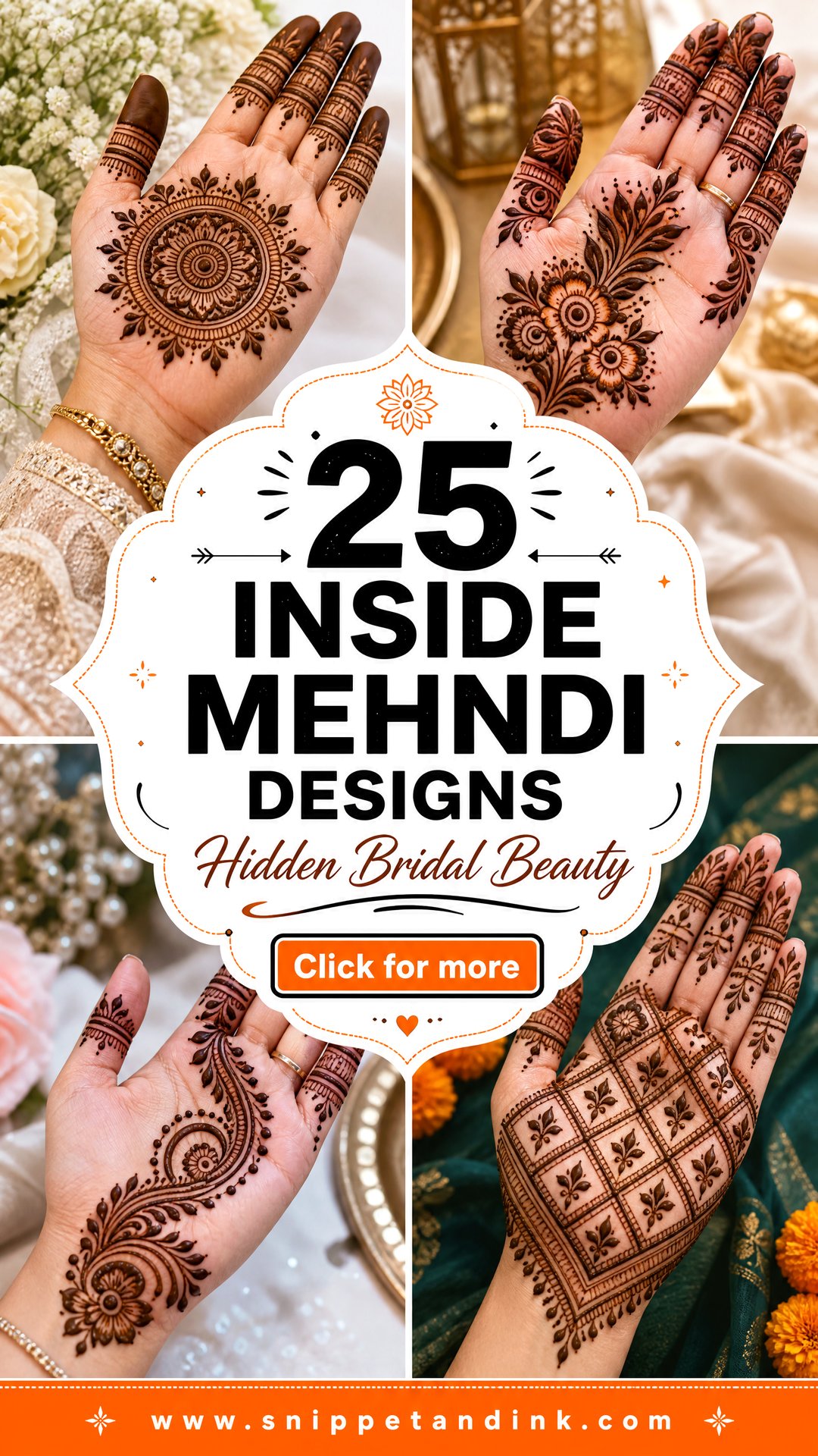 25 Inside Mehndi Designs for Hidden Bridal Beauty Details - 25 Inside Mehndi Designs for Hidden Bridal Beauty Details