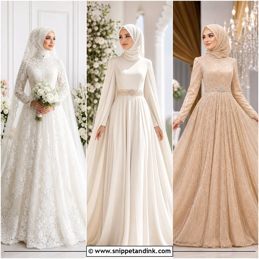 25 Islamic Wedding Dress Hijab Bride Ideas: Elegant Modest Looks