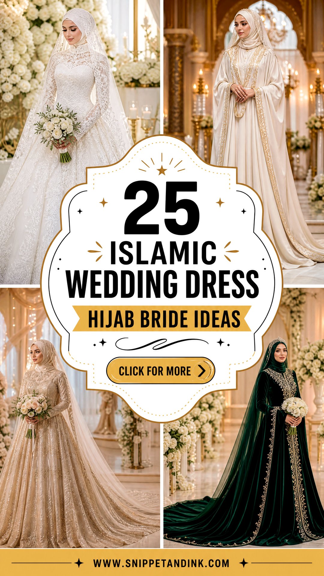 25 Islamic Wedding Dress Hijab Bride Ideas Elegant Modest Looks - 25 Islamic Wedding Dress Hijab Bride Ideas: Elegant Modest Looks