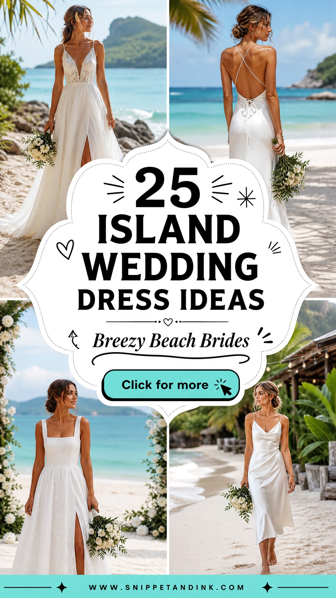 25 Island Wedding Dress Ideas for Breezy Beach Brides - 25 Island Wedding Dress Ideas for Breezy Beach Brides