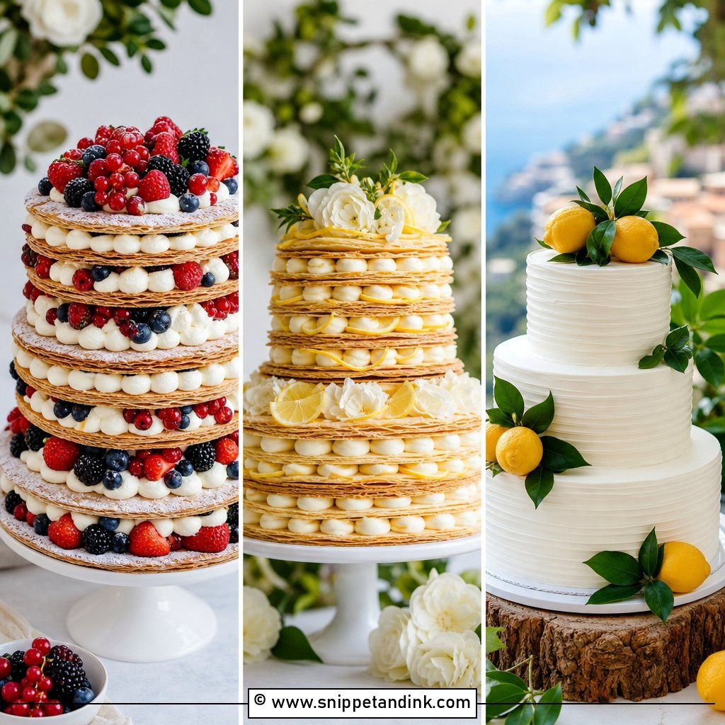 25 Italian Wedding Cakes for Elegant Romantic Receptions