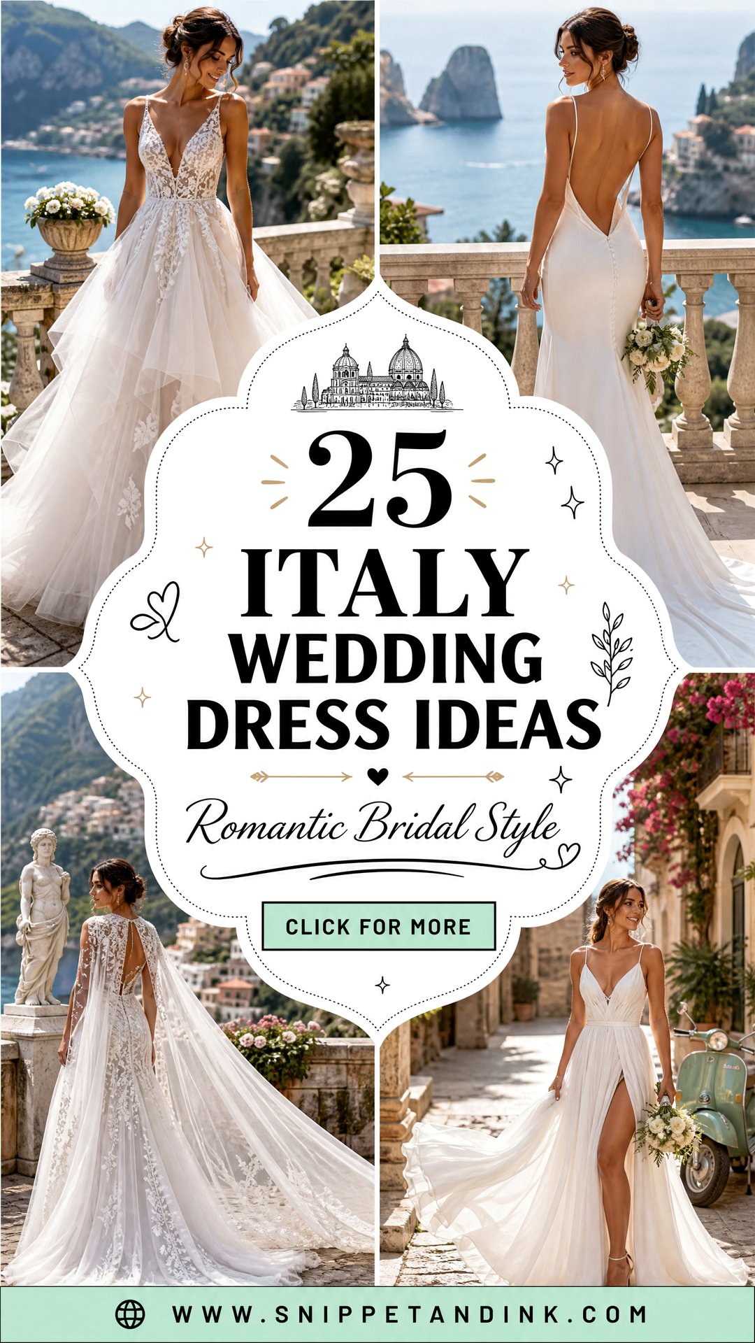 25 Italy Wedding Dress Ideas for Romantic Bridal Style - 25 Italy Wedding Dress Ideas for Romantic Bridal Style