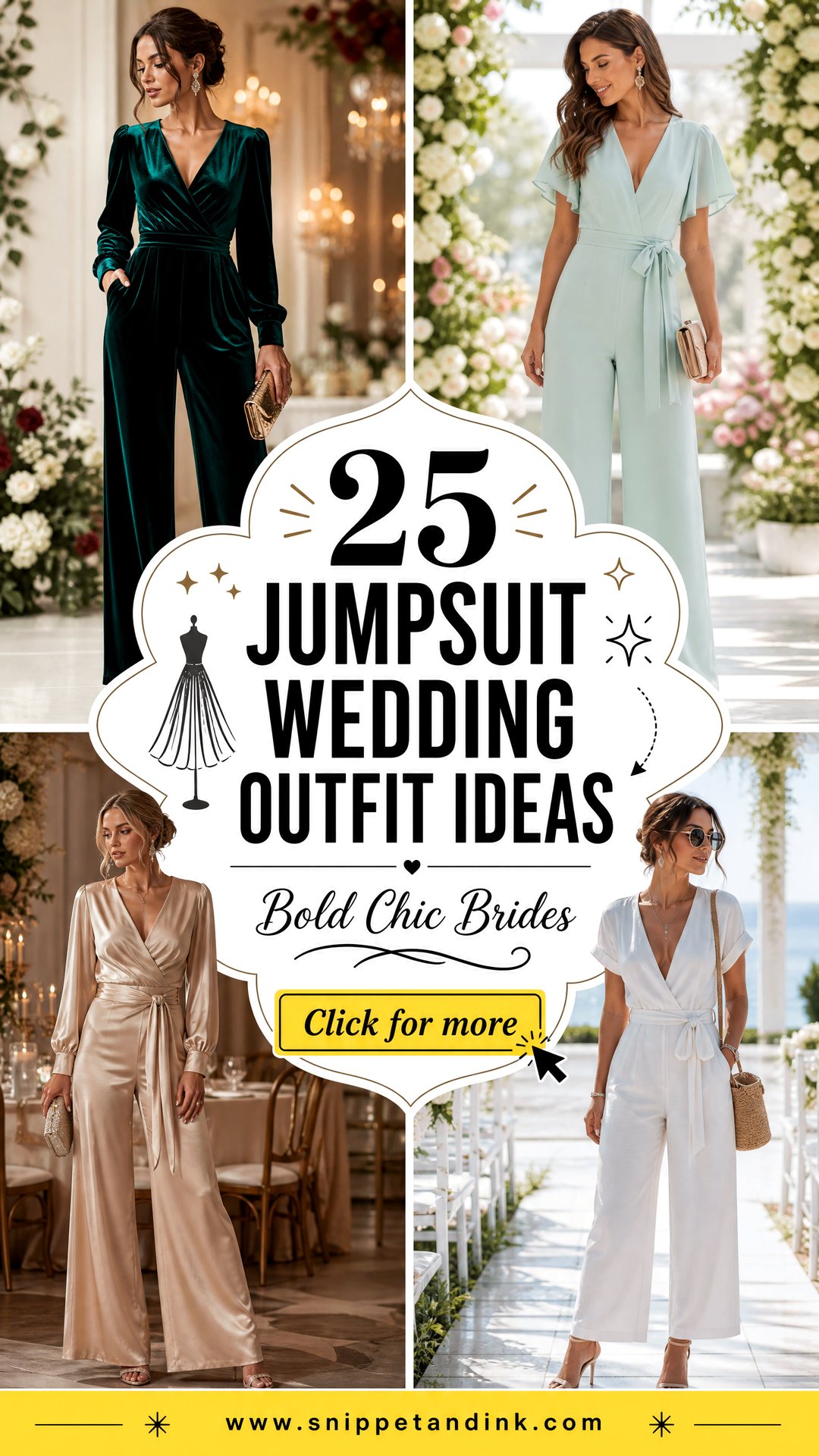 25 Jumpsuit Wedding Outfit Ideas for Bold Chic Brides - 25 Jumpsuit Wedding Outfit Ideas for Bold Chic Brides