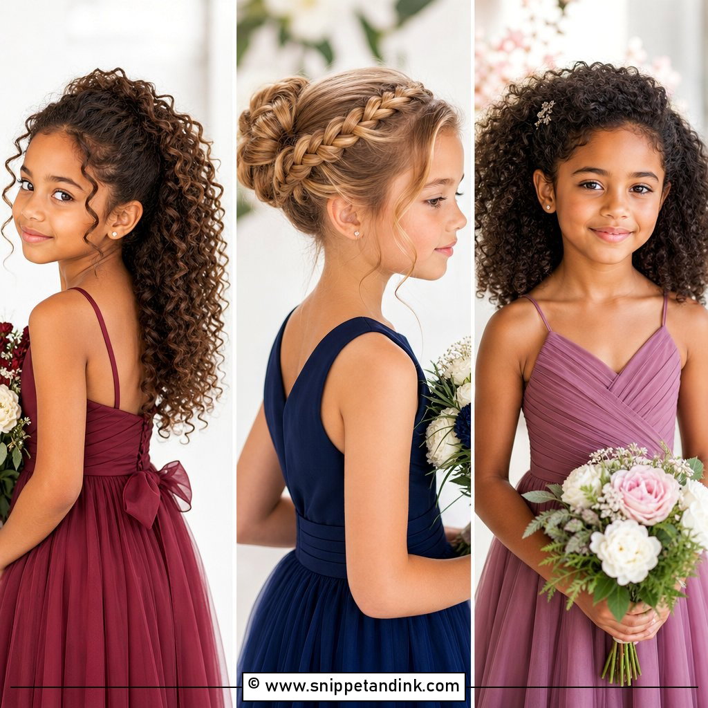 25 Junior Bridesmaid Hairstyles for Sweet Wedding Style