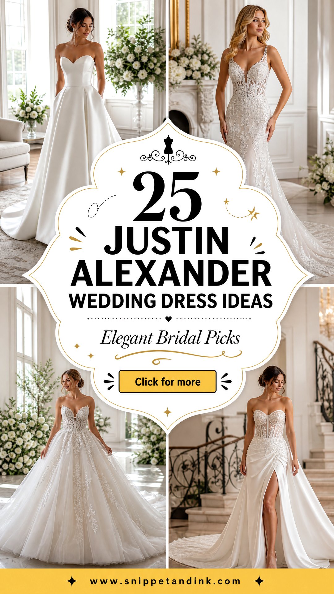 25 Justin Alexander Wedding Dress Ideas for Elegant Brides - 25 Justin Alexander Wedding Dress Ideas for Elegant Brides