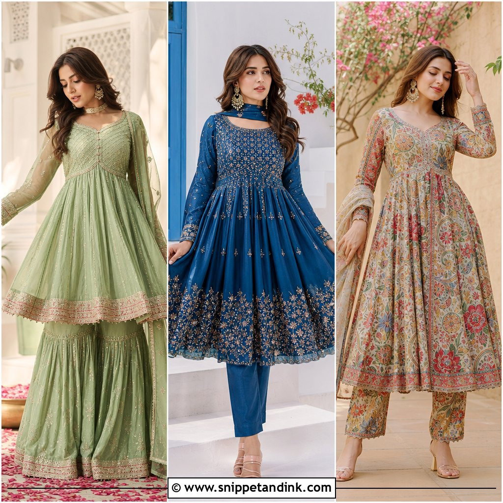25 Kaliyan Wala Frock Suit Ideas for a Regal Bridal Look