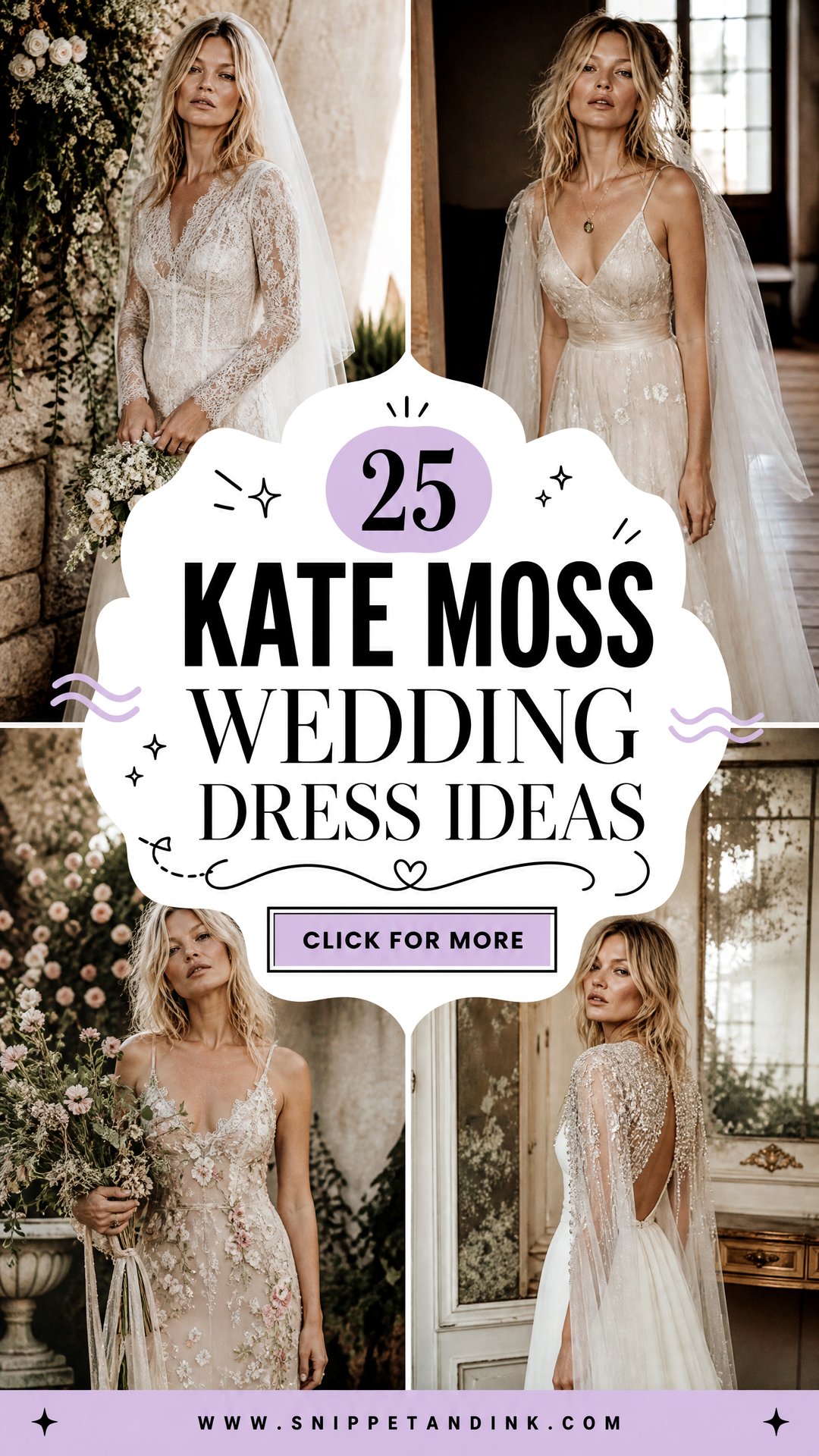 25 Kate Moss Wedding Dress Ideas for Chic Vintage Brides - 25 Kate Moss Wedding Dress Ideas for Chic Vintage Brides
