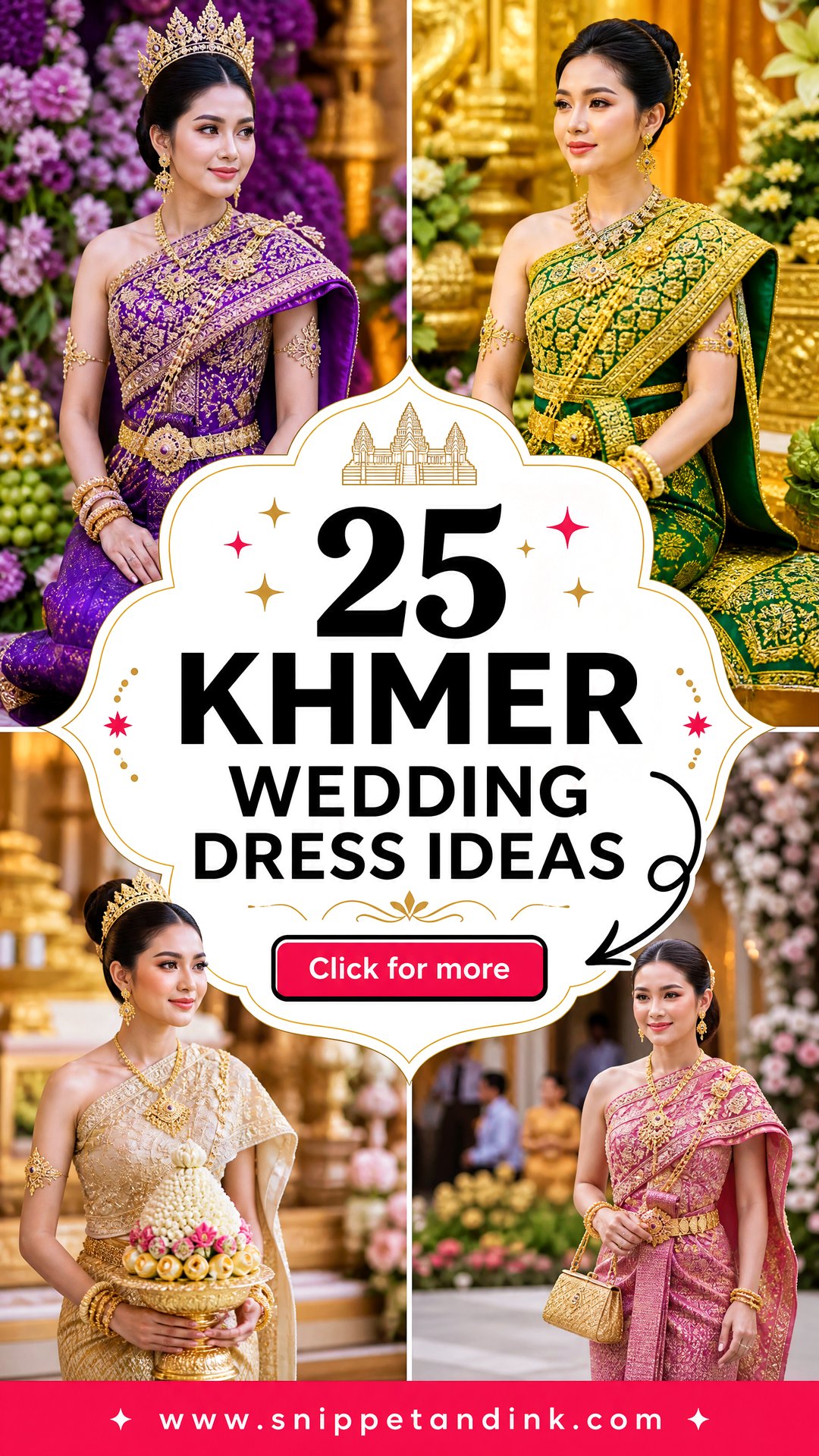 25 Khmer Wedding Dress Ideas for a Meaningful Bridal Look - 25 Khmer Wedding Dress Ideas for a Meaningful Bridal Look