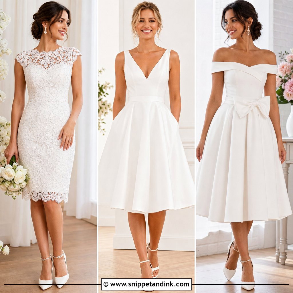 25 Knee Length Wedding Dress Ideas