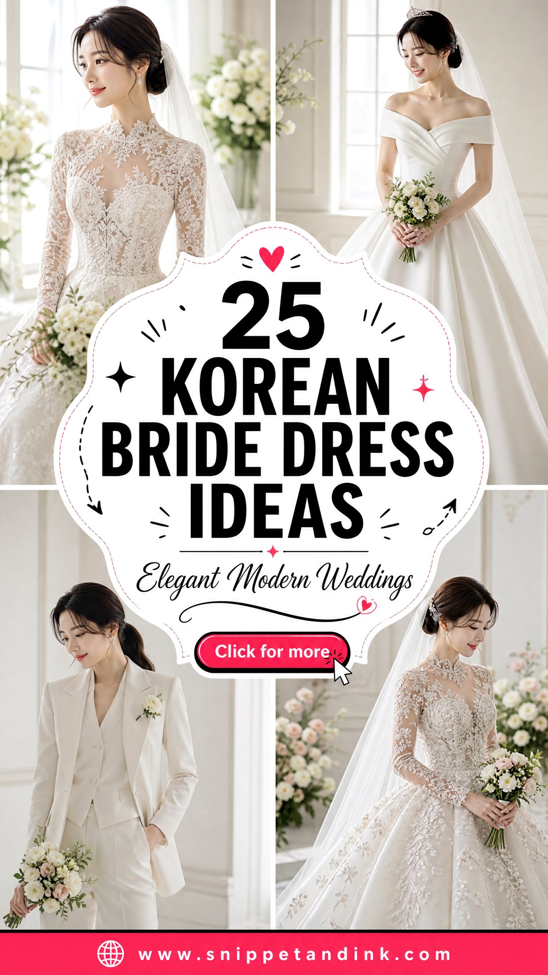 25 Korean Bride Dress Ideas for Elegant Modern Weddings - 25 Korean Bride Dress Ideas for Elegant Modern Weddings
