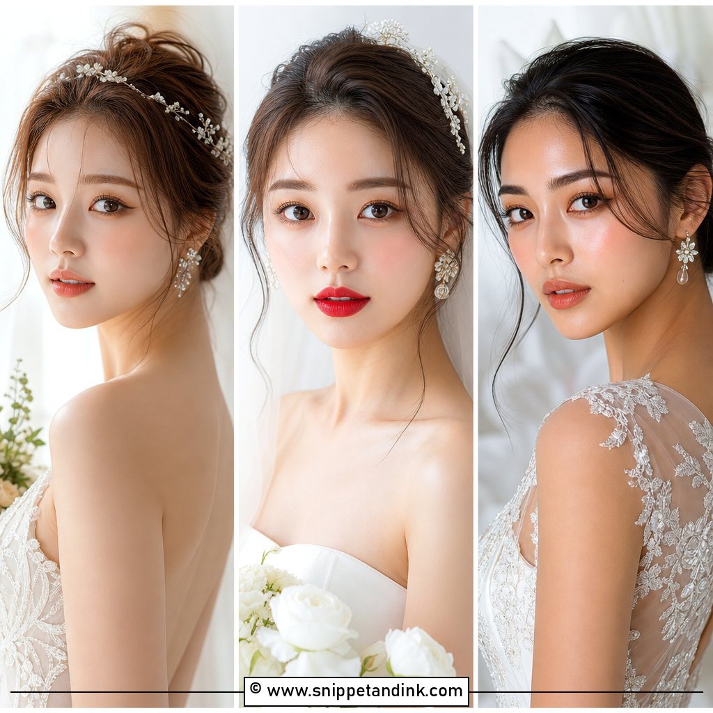 25 Korean Wedding Makeup Look Ideas for Soft Bridal Beauty
