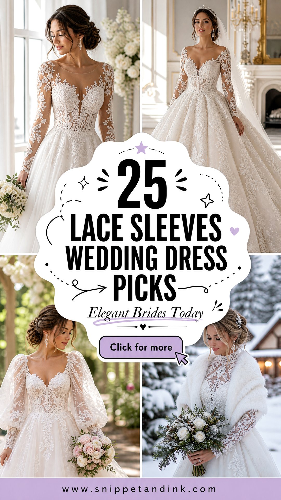 25 Lace Sleeves Wedding Dress Picks for Elegant Brides Today - 25 Lace Sleeves Wedding Dress Picks for Elegant Brides Today