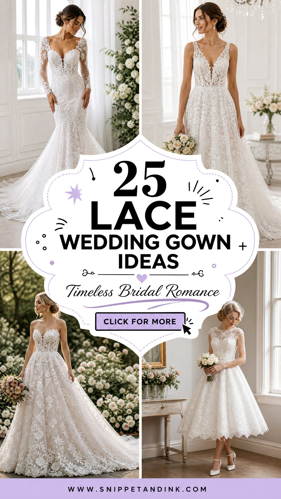 25 Lace Wedding Gown Ideas for Timeless Bridal Romance - 25 Lace Wedding Gown Ideas for Timeless Bridal Romance