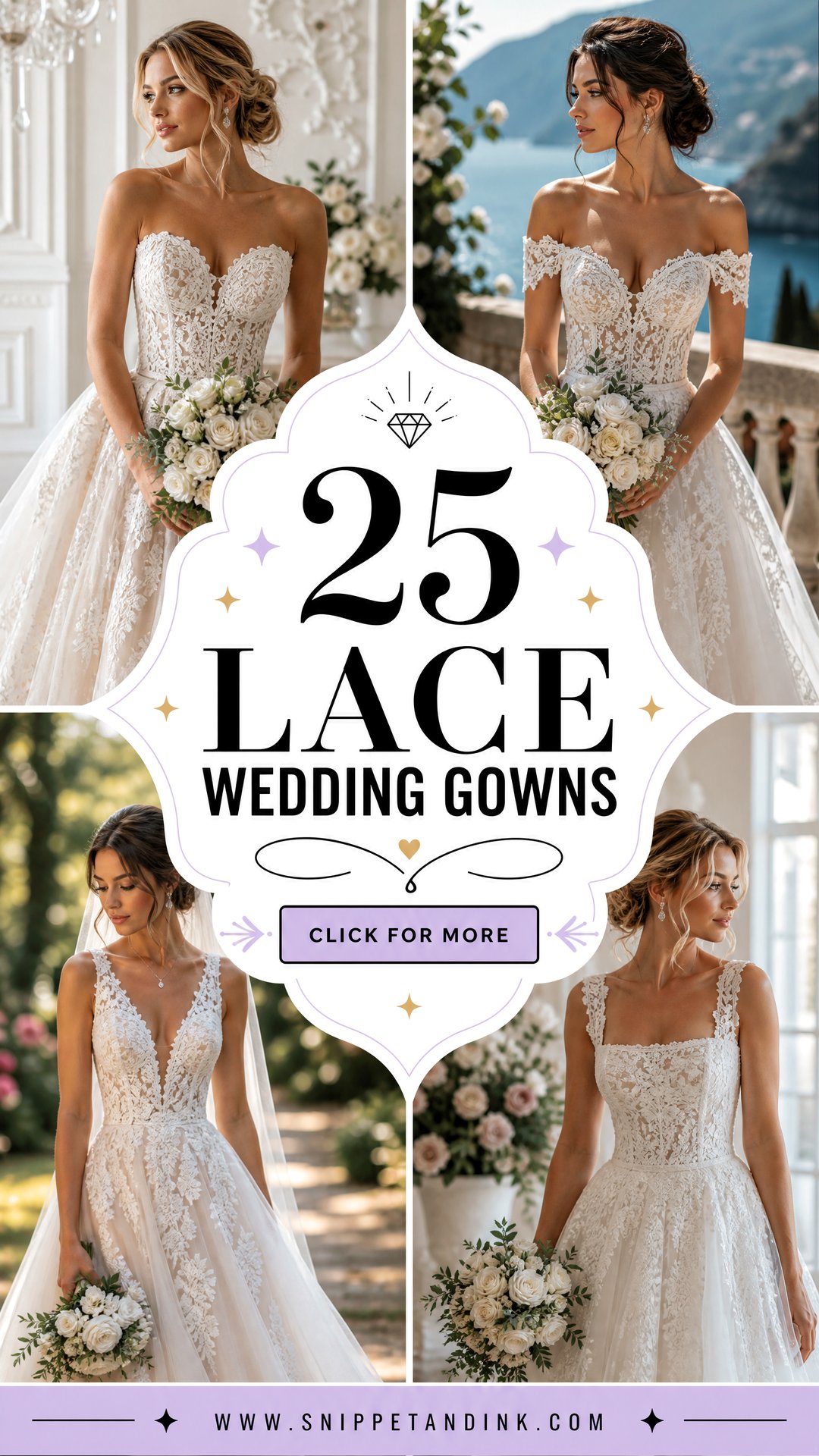 25 Lace Wedding Gowns for an Unforgettable Bridal Look - 25 Lace Wedding Gowns for an Unforgettable Bridal Look