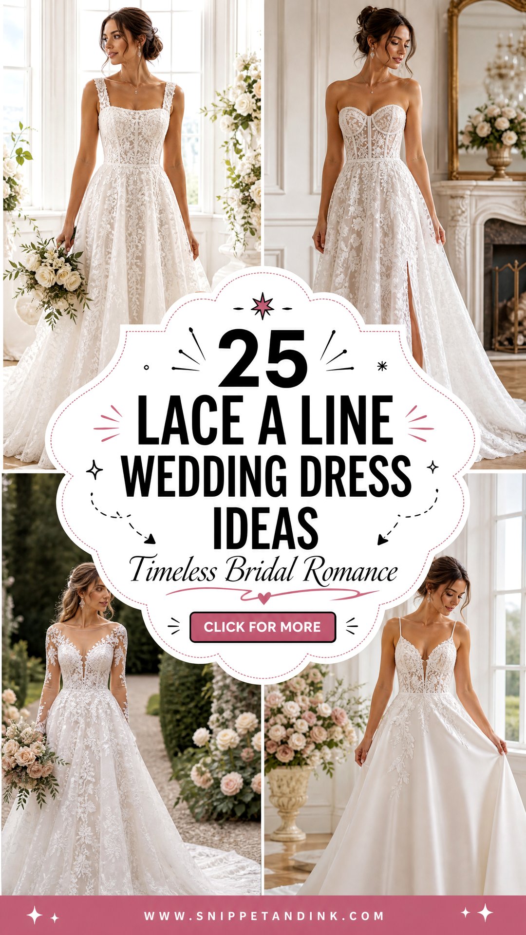 25 Lace a Line Wedding Dress Ideas for Timeless Romance - 25 Lace a Line Wedding Dress Ideas for Timeless Romance