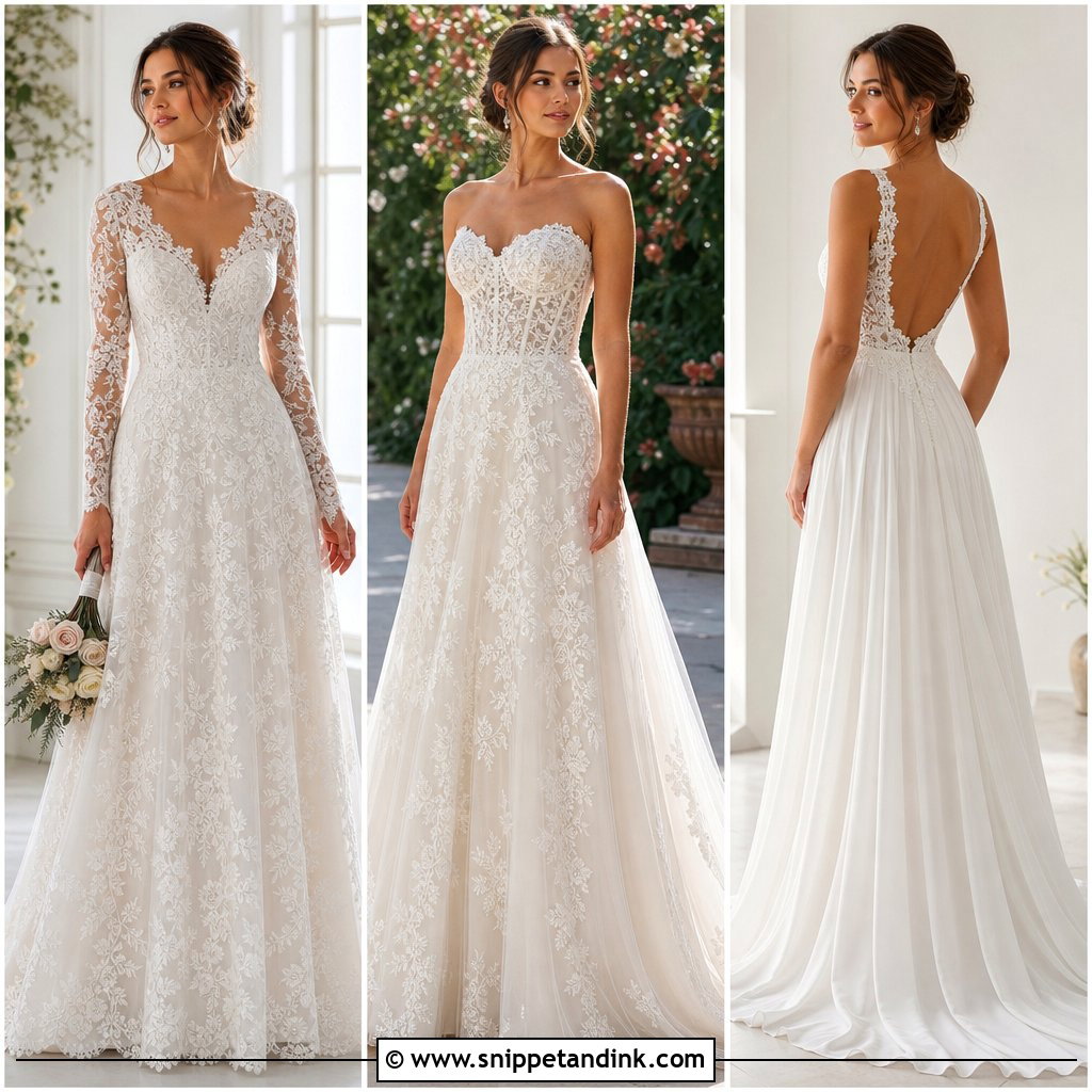 25 Lace a Line Wedding Dress Ideas